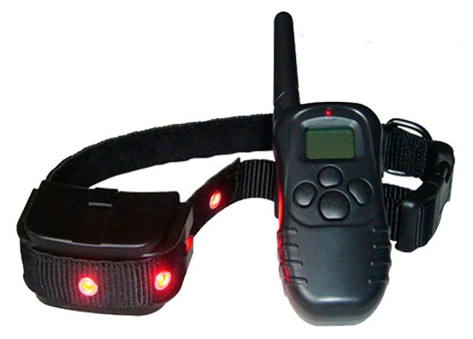 Электронный светящийся ошейник с пультом, модель 998DL